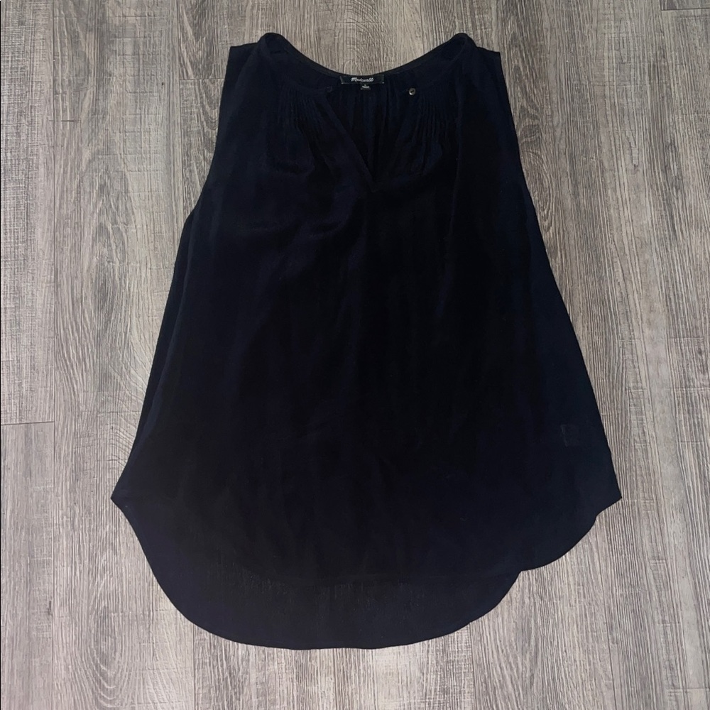 Madewell Black Sleeveless Blouse